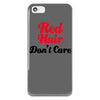 Red Hair Don't Care iPhone 5-5s Plastic Case Red Hair Don't Care iPhone 5-5s Plastic Case