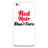 Red Hair Don't Care iPhone 5-5s Plastic Case