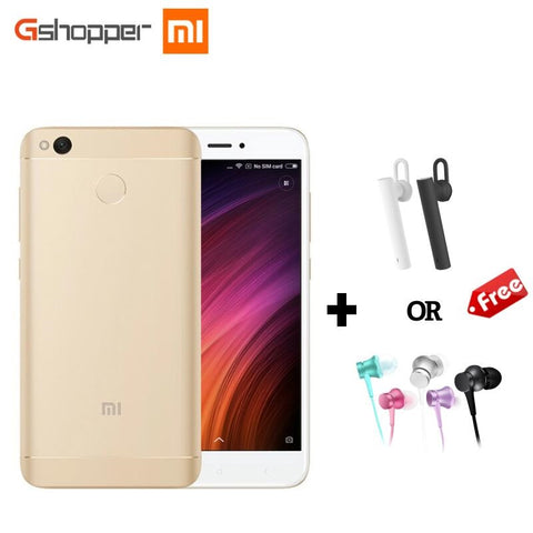 Original Xiaomi Redmi 4X 2GB 16GB Mobile Phone Octa Core Snapdragon 435 Cellphone 5.0" 13.0MP Dual SIM Cards Fingerprint Unlock