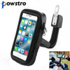 Powstro Waterproof Motorbike Motorcycle Mobile Phone Holder Bag Case for iPhone5 6 7 Samsung etc(Mount to Rearview Mirror Stand)